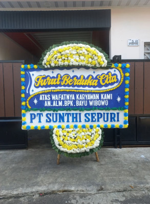 Papan Bunga Duka di Kalitimbang